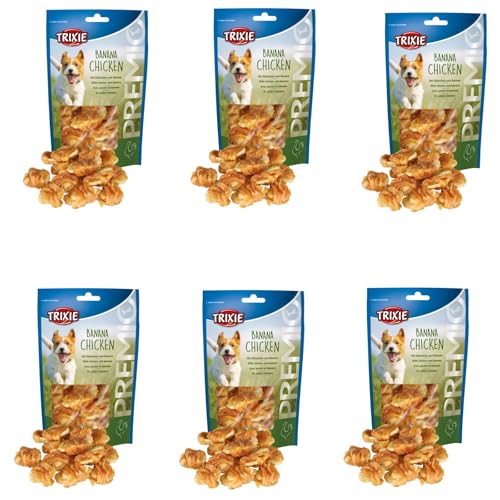 Trixie Premio Banana Chicken | 6er Pack | 6 x 100 g | Ergänzungsfuttermittel für Hunde | Mit Huhn und Banane | 61% Fleischgehalt | Glutenfreie Rezeptur | Ohne Zuckerzusatz Trixie Premio Banana Chicken | 6er Pack | 6 x 100 g | Ergänzungsfuttermittel für Hunde | Mit Huhn und Banane | 61% Fleischgehalt | Glutenfreie Rezeptur | Ohne Zuckerzusatz von TRIXIE