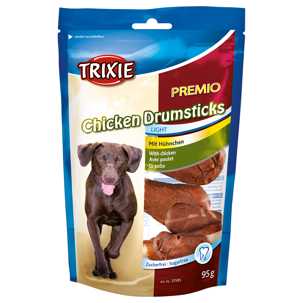 Trixie Premio Chicken Drumsticks Light - Sparpaket: 12 x 5 Stück (1,14 kg) von TRIXIE