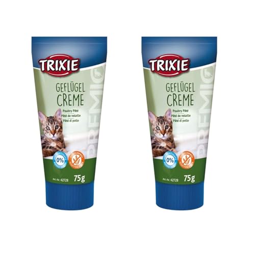 Trixie Premio Geflügelcreme für Katzen | Doppelpack | 2 x 75 g | Ergänzungsfuttermittel für Katzen | Kann dabei helfen das Verabreichen von Medikamenten zu erleichtern | Mit Geflügel Trixie Premio Geflügelcreme für Katzen | Doppelpack | 2 x 75 g | Ergänzungsfuttermittel für Katzen | Kann dabei helfen das Verabreichen von Medikamenten zu erleichtern | Mit Geflügel von TRIXIE