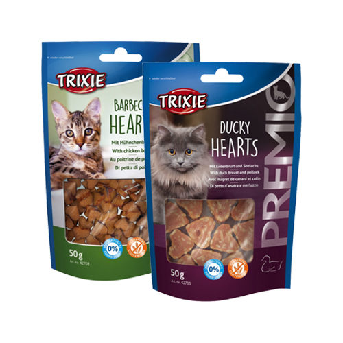 Trixie Premio Hearts - BBQ Hearts - 50 g von TRIXIE