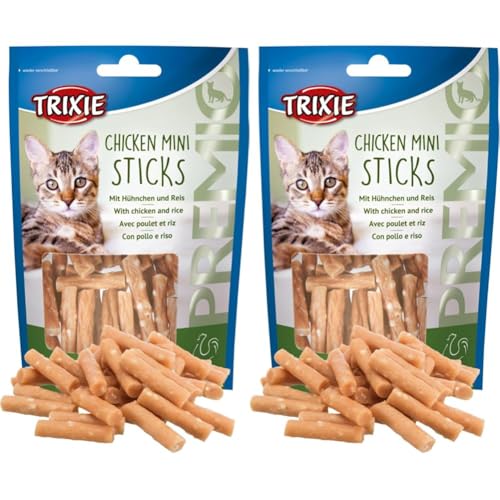 Trixie Premio Mini Sticks, Hühnchen/Reis 50g (Packung mit 2) von TRIXIE