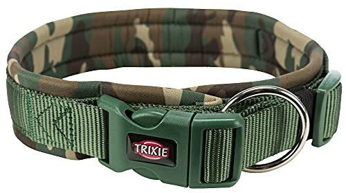 TRIXIE Premium Halsband Größe L: Halsumfang 49–55 cm/25 mm in Camouflage - stufenlos verstellbares Hundehalsband für große Hunde, neoprengepolstert, 1988523 TRIXIE Premium Halsband Größe L: Halsumfang 49–55 cm/25 mm in Camouflage - stufenlos verstellbares Hundehalsband für große Hunde, neoprengepolstert, 1988523 von TRIXIE