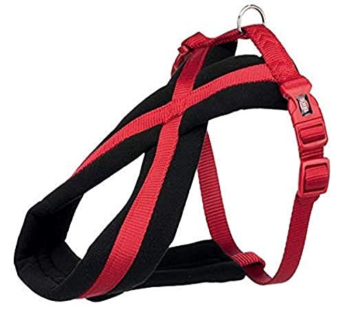 TRIXIE Premium Touren-Geschirr Größe L: Brustumfang 60–100 cm/25 mm in rot - sportliches Hundegeschirr mit angenehmer Vliespolsterung, stufenlos verstellbar für große Hunde, 204103 TRIXIE Premium Touren-Geschirr Größe L: Brustumfang 60–100 cm/25 mm in rot - sportliches Hundegeschirr mit angenehmer Vliespolsterung, stufenlos verstellbar für große Hunde, 204103 von TRIXIE