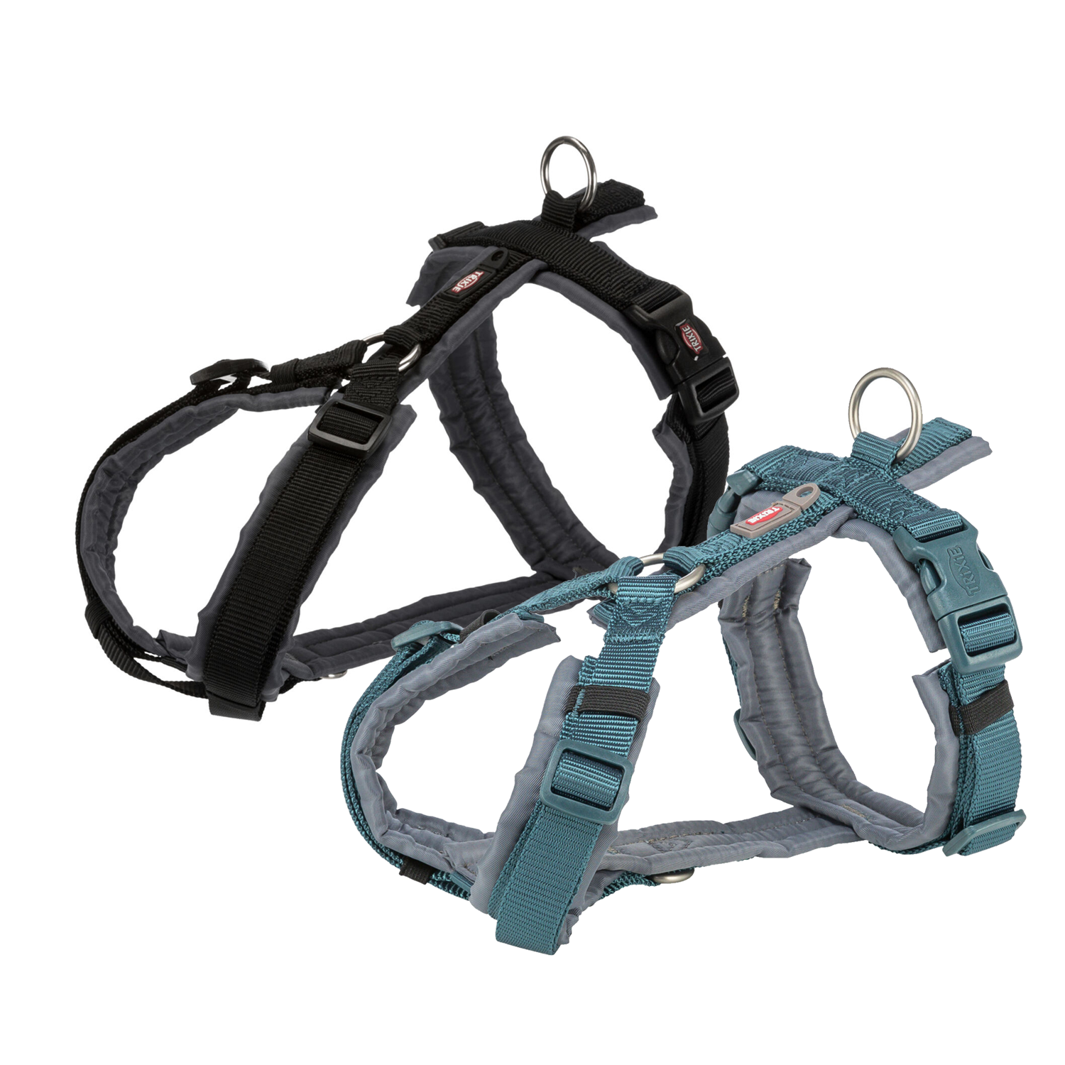 Trixie Premium Trekking Hundegeschirr - schwarz/graphit - M-L Trixie Premium Trekking Hundegeschirr - schwarz/graphit - M-L von TRIXIE