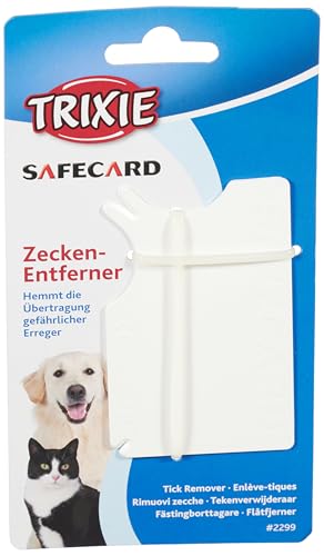 Trixie Safecard Zeckenentferner für Haustiere, 8 x 5 cm, weiß, 1 Stück von TRIXIE