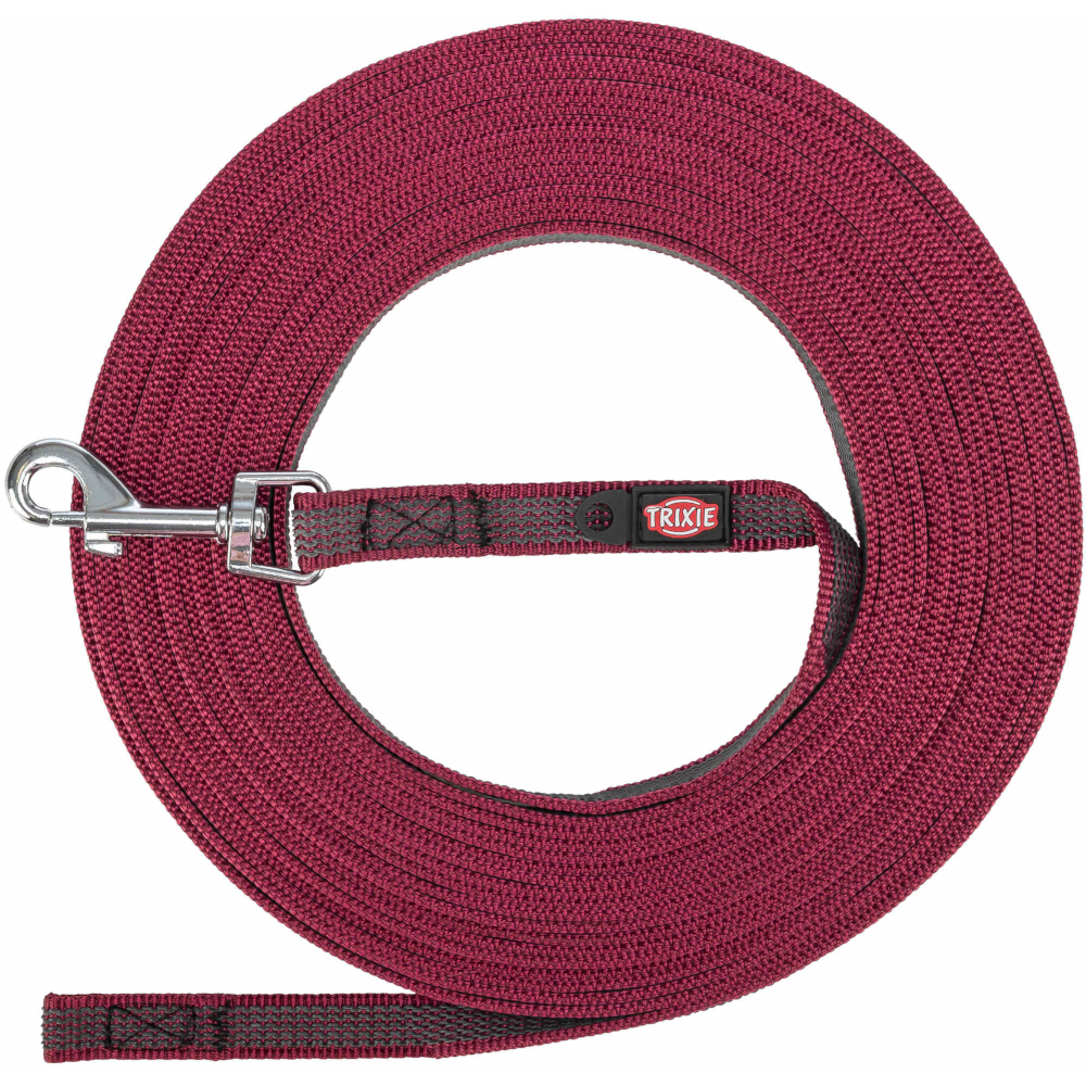 Trixie Schleppleine gummiert, sangria - Größe: S-M: 5 m lang / 15 mm breit Trixie Schleppleine gummiert, sangria - Größe: S-M: 5 m lang / 15 mm breit von TRIXIE