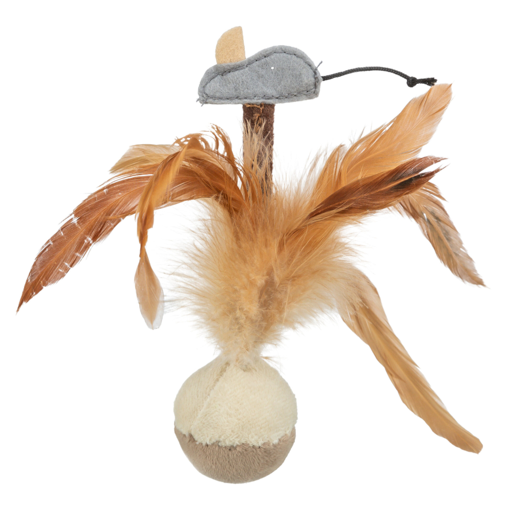 Trixie Steh-auf-Federball mit Maus - 1 Stück Trixie Steh-auf-Federball mit Maus - 1 Stück von TRIXIE