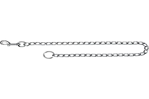 Trixie TX-21963 Chain Leash, Chromed, with Leather Hand Loop, 80 cm/4 mm, Multi Trixie TX-21963 Chain Leash, Chromed, with Leather Hand Loop, 80 cm/4 mm, Multi von TRIXIE