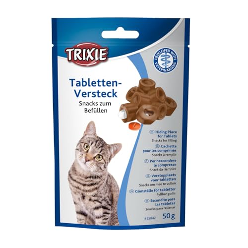 Trixie Tablettenversteck für Katzen | 50 g | Ergänzungsfuttermittel für Katzen | Kann die Medikamentengabe erleichtern | Öffnung für Tabletten | Leicht verformbar Trixie Tablettenversteck für Katzen | 50 g | Ergänzungsfuttermittel für Katzen | Kann die Medikamentengabe erleichtern | Öffnung für Tabletten | Leicht verformbar von TRIXIE