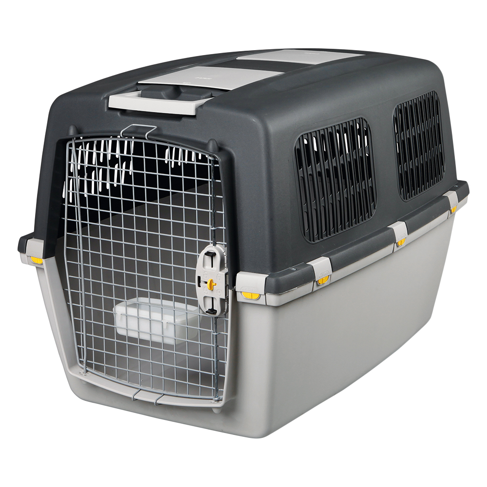 Trixie Transportbox Gulliver + Vetbed® Isobed SL Hundedecke Paw - Box Größe 6: B 64 x T 92 x H 64 cm + Decke L 100 x B 75 cm von TRIXIE