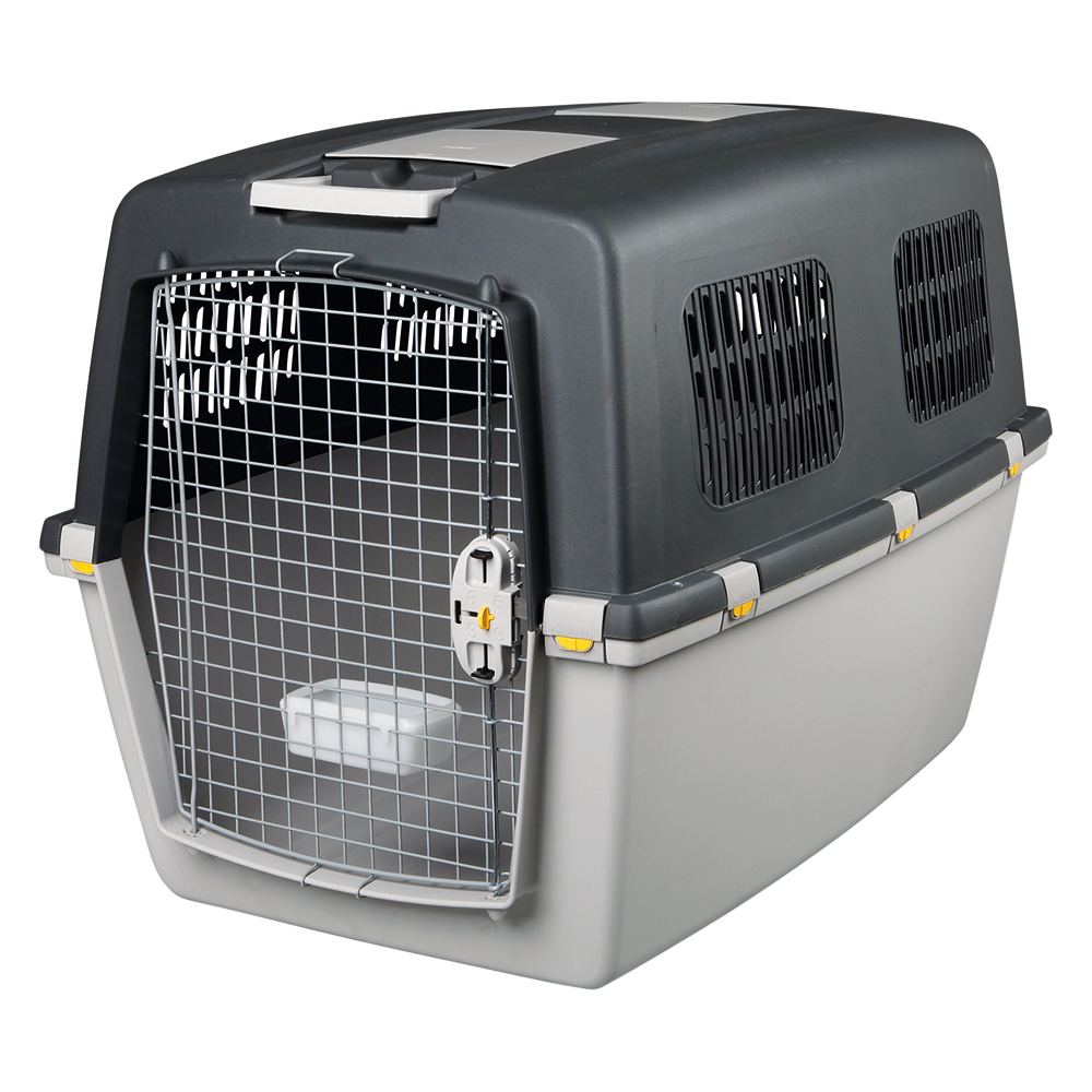 Trixie Transportbox Gulliver + Vetbed® Isobed SL Hundedecke Paw - Box Größe 7: B 73 x T 104 x H 75 cm + Decke L 150 x B 100 cm von TRIXIE