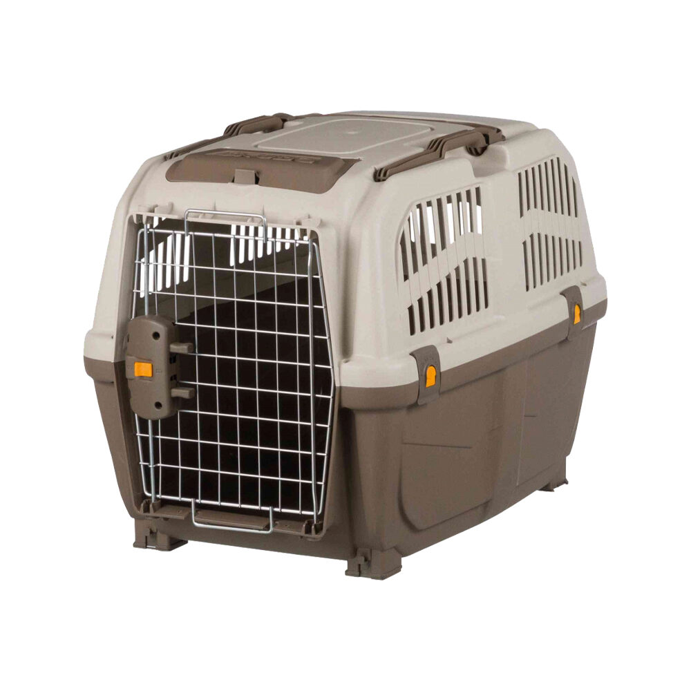 Trixie Transportbox Skudo - S/M - Taupe/Sand - 48 x 51 x 68 cm von TRIXIE