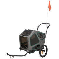 Trixie - Trixie Hundeanhänger für Fahrräder - Größe M - grau/salbei von TRIXIE
