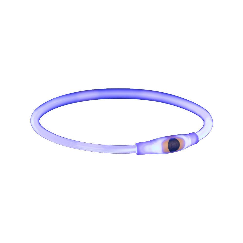 Trixie USB Flash Leuchtring - Blau - L / XL von TRIXIE