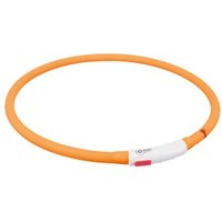 Trixie Flash Leuchtring USB, XS-XL 70 cm/ø 10 mm orange von TRIXIE