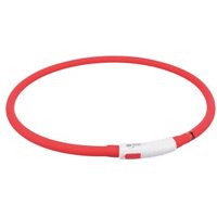 Trixie Flash Leuchtring USB, XS-XL 70 cm/ø 10 mm rot von TRIXIE