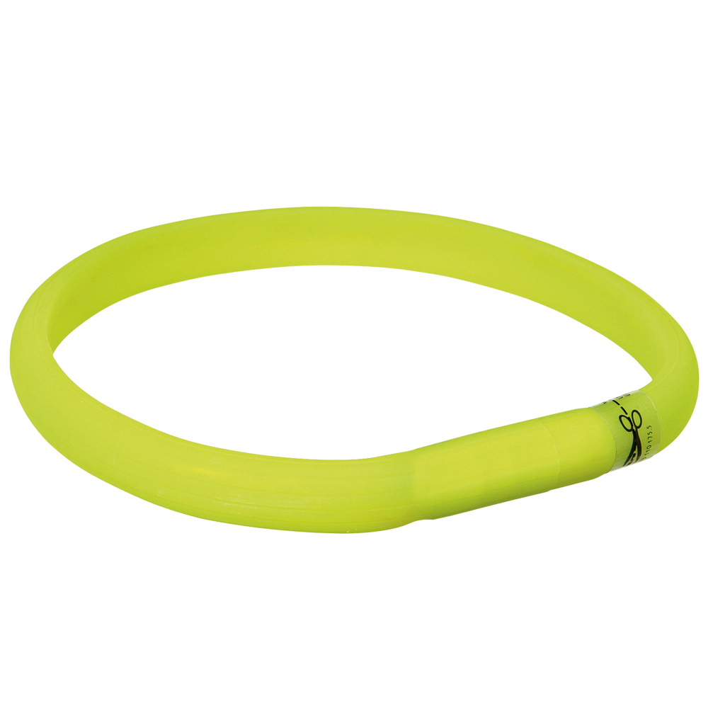 Trixie USB Leuchthalsband grün - Größe L-XL: 70 cm, B 18 mm von TRIXIE