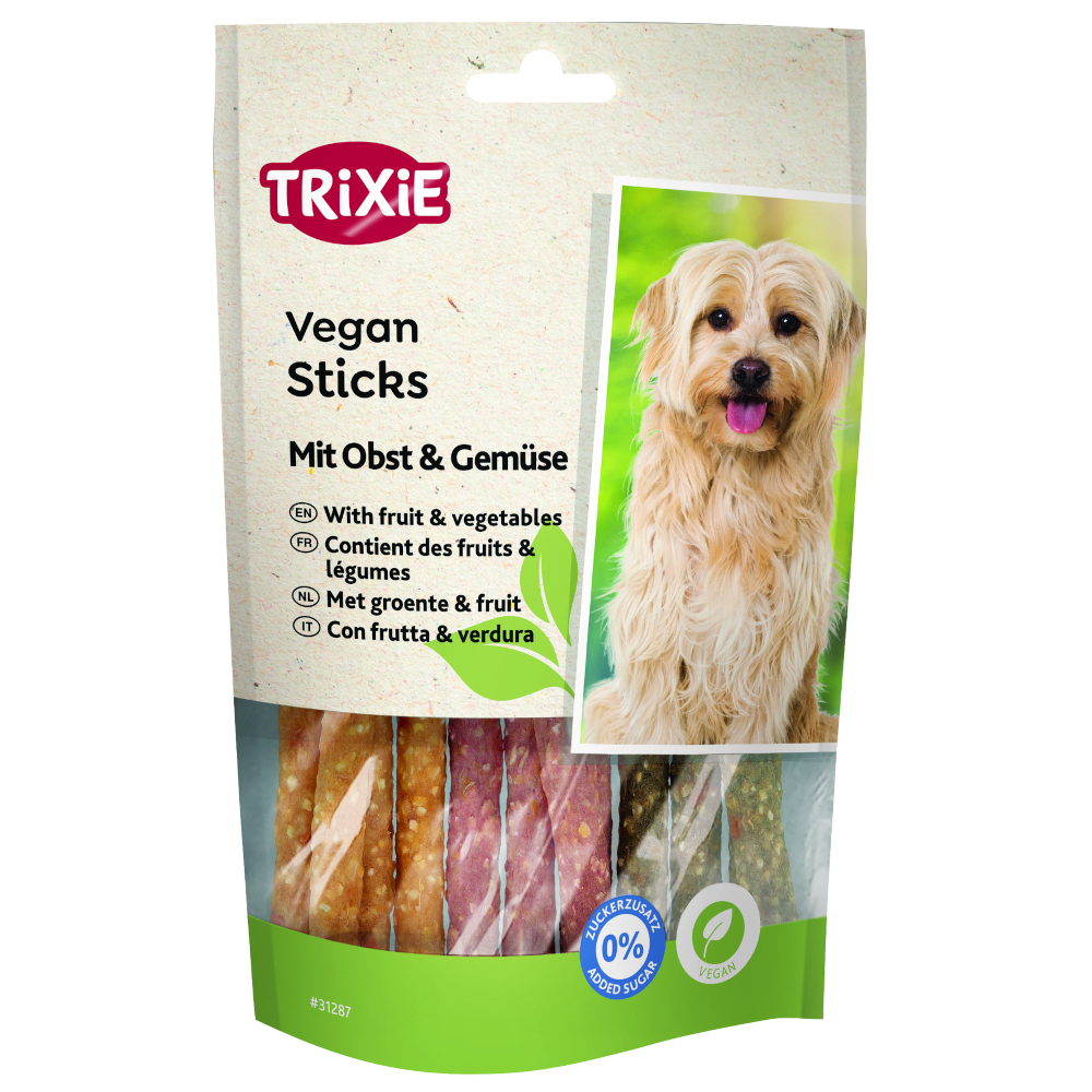 Trixie Vegan Sticks mit Obst & Gemüse - Sparpaket: 3 x 100 g Trixie Vegan Sticks mit Obst & Gemüse - Sparpaket: 3 x 100 g von TRIXIE