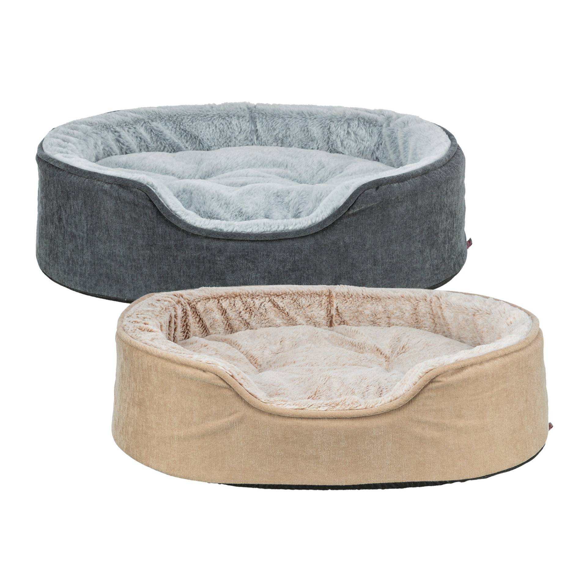 Trixie Vital Hundebett Lino Soft - Oval - Grau - 110 x 92 cm Trixie Vital Hundebett Lino Soft - Oval - Grau - 110 x 92 cm von TRIXIE