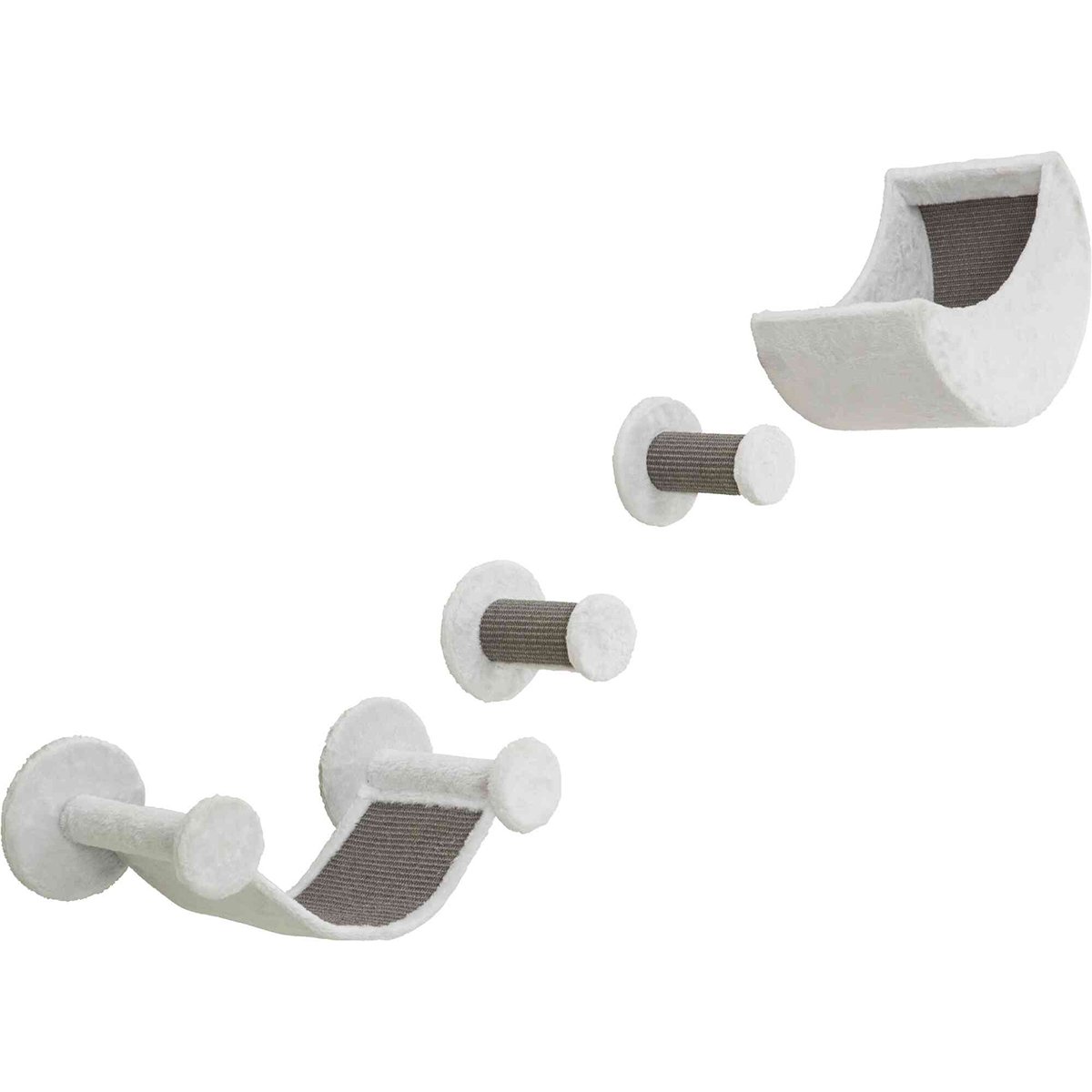 Trixie Wand-Set Plüsch 4 Teile weiß/grau Trixie Wand-Set Plüsch 4 Teile weiß/grau von TRIXIE