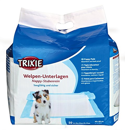Trixie Welpen-Unterlage Nappy-Stubenrein 40x60cm - Big Pack, 50 Stück von TRIXIE