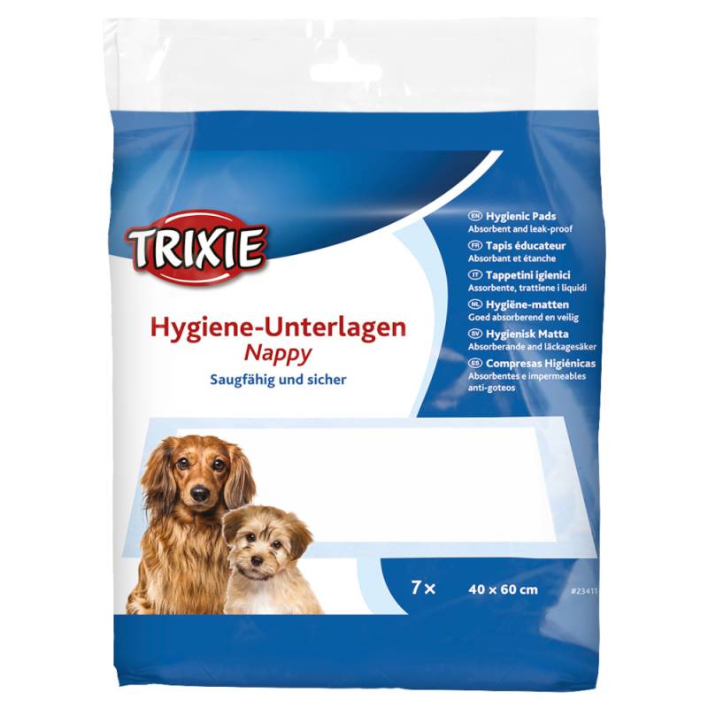 Trixie Welpen-Unterlagen - Nappy-Stubenrein - L 40 x B 60 cm, 42 Stück von TRIXIE