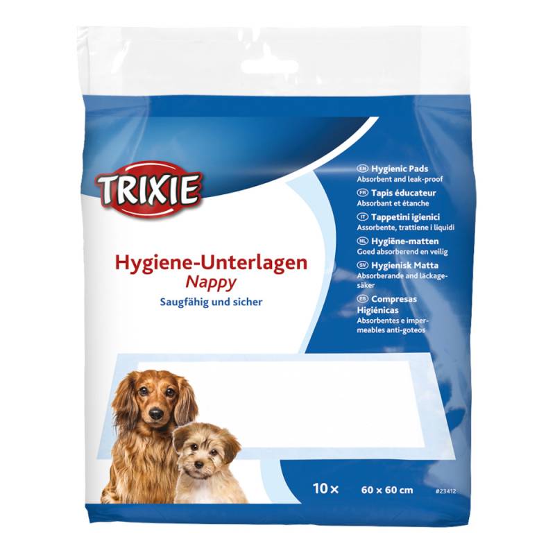 Trixie Welpen-Unterlagen - Nappy-Stubenrein - L 60 x B 60 cm, 40 Stück von TRIXIE