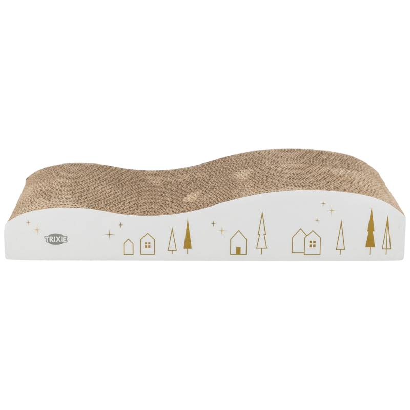 Trixie Xmas Kratzpappe - L 43,5 x B 20 x H 8 cm, weiß/gold Trixie Xmas Kratzpappe - L 43,5 x B 20 x H 8 cm, weiß/gold von TRIXIE