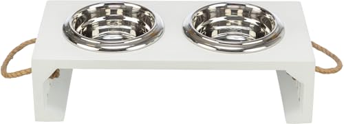 TRIXIE Hundenapf-Set erhöht BE Nordic 400 ml MDF/Edelstahl weiß - praktischer Fressnapf für große Hunde ø14 cm, robust und spülmaschinenfest – 24835 TRIXIE Hundenapf-Set erhöht BE Nordic 400 ml MDF/Edelstahl weiß - praktischer Fressnapf für große Hunde ø14 cm, robust und spülmaschinenfest – 24835 von TRIXIE