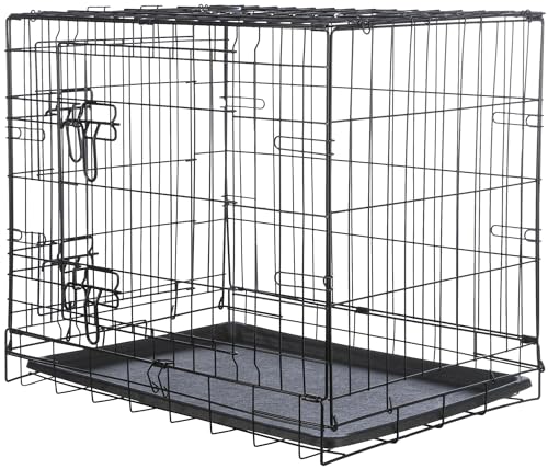 TRIXIE Hundebox Home schwarz – S: 64 × 54 × 48 cm – klappbarer Hundekäfig mit 2 Türen & sicheren Verschlüssen, verzinkte Transportbox mit Stabiler Bodenwanne für Zuhause & unterwegs – 39301 TRIXIE Hundebox Home schwarz – S: 64 × 54 × 48 cm – klappbarer Hundekäfig mit 2 Türen & sicheren Verschlüssen, verzinkte Transportbox mit Stabiler Bodenwanne für Zuhause & unterwegs – 39301 von TRIXIE