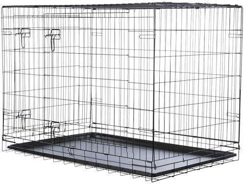 TRIXIE Hundebox Home schwarz – M–L: 93 × 69 × 62 cm – Faltbarer Hundekäfig mit 2 Türen & sicheren Verschlüssen, verzinkte Transportbox mit Stabiler Bodenwanne für Zuhause & unterwegs – 39303 TRIXIE Hundebox Home schwarz – M–L: 93 × 69 × 62 cm – Faltbarer Hundekäfig mit 2 Türen & sicheren Verschlüssen, verzinkte Transportbox mit Stabiler Bodenwanne für Zuhause & unterwegs – 39303 von TRIXIE