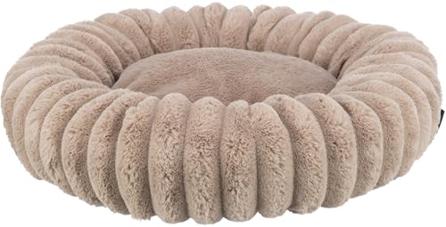 TRIXIE Hundebett Lonni 60 ø cm in braun – rundes Kuschelbett mit weichem Samtbezug, Hundekorb für kleine Hunde, fest integriertes Kissen, rutschfester Boden - weich & waschbar – 37999 TRIXIE Hundebett Lonni 60 ø cm in braun – rundes Kuschelbett mit weichem Samtbezug, Hundekorb für kleine Hunde, fest integriertes Kissen, rutschfester Boden - weich & waschbar – 37999 von TRIXIE