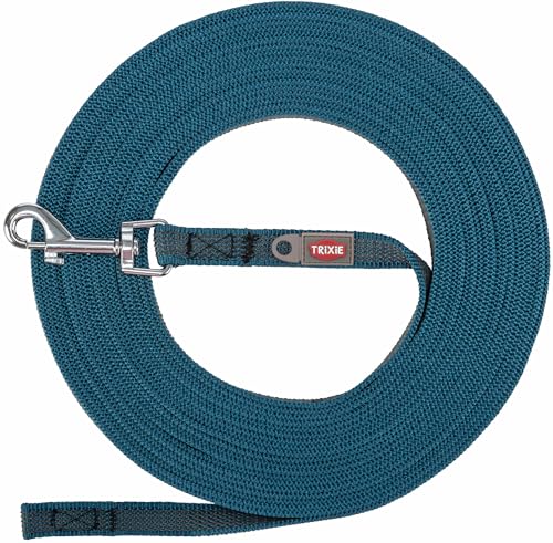 TRIXIE Schleppleine, 15 m/15 mm, S-M, Petrol - gummierte Hundeleine für kleine Hunde, Robustes Gurtband & Bolzenhaken – 197892 TRIXIE Schleppleine, 15 m/15 mm, S-M, Petrol - gummierte Hundeleine für kleine Hunde, Robustes Gurtband & Bolzenhaken – 197892 von TRIXIE