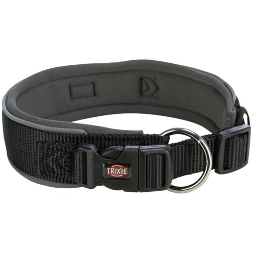 TRIXIE Premium Halsband Größe L-XL, Halsumfang 53–62 cm/50 mm in schwarz - stufenlos verstellbares Hundehalsband für mittelgroße bis große Hunde, neoprengepolstert - 1995901 TRIXIE Premium Halsband Größe L-XL, Halsumfang 53–62 cm/50 mm in schwarz - stufenlos verstellbares Hundehalsband für mittelgroße bis große Hunde, neoprengepolstert - 1995901 von TRIXIE