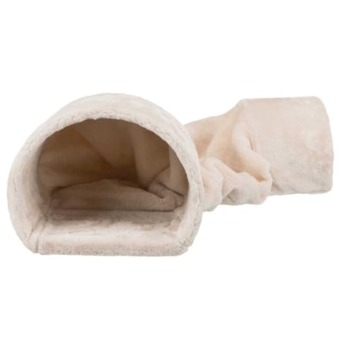 Tunnel für Kaninchen/Meerschweinchen, Plüsch, 27 × 21 × 80 cm, Beige Tunnel für Kaninchen/Meerschweinchen, Plüsch, 27 × 21 × 80 cm, Beige von TRIXIE