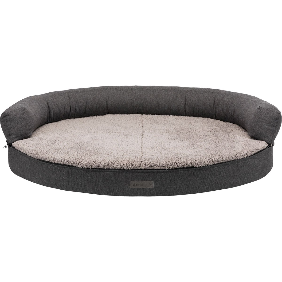 Vital Sofa Bendson, oval, dunkelgrau/hellgrau 100x80cm Vital Sofa Bendson, oval, dunkelgrau/hellgrau 100x80cm von TRIXIE