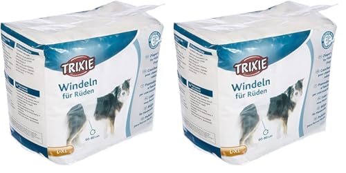 Windeln für Rüden, L–XL: 60–80 cm, 12 St. (Packung mit 2) von TRIXIE