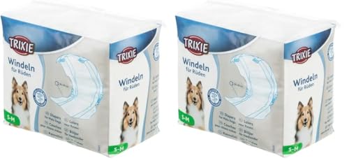 Windeln für Rüden, S–M: 30–46 cm, 12 St. (Packung mit 2) von TRIXIE