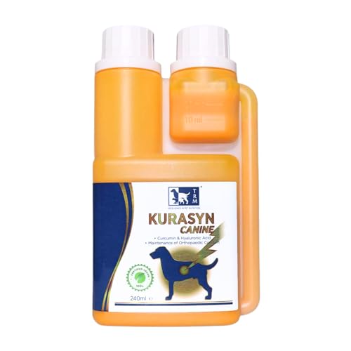 TRM Pet Kurasyn Canine Joint Aid für Hunde & Nahrungsergänzung - Perfekt zur Aufrechterhaltung Einer gesunden Mobilität, während der Rehabilitation, für ältere Hunde und zur Gelenkpflege (240ml) von TRM