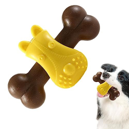 TROONZ Beißspielzeug für Welpen, Interaktives Welpenknochen-Hundespielzeug gegen Langeweile, Langlebiges Kauspielzeug für Hunde, Spielzeug zur Bereicherung für kleine, mittelgroße und große Hunde von TROONZ