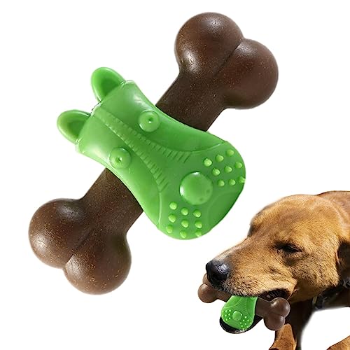 TROONZ Kauspielzeug zum Zahnen für Welpen, Interaktives Welpenknochen-Hundespielzeug gegen Langeweile, Langlebiges Kauspielzeug für Hunde, Spielzeug zur Bereicherung für kleine, mittelgroße und große von TROONZ