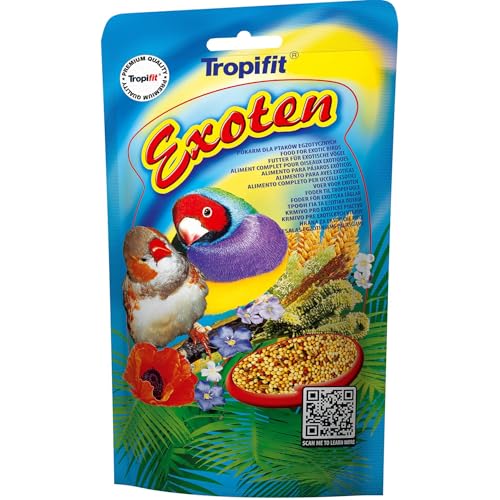 Vogelfutter tropifit Exoten – Lebensmittel für exotische Vögel, Doypack 250 g von TROPIFIT