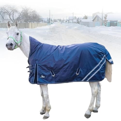 Pferdedecke, 1200D Pferdedecke Winter Essential Standard Hals Medium Pferdedecke, Pony Ponys Ställe Warme Decken(57inch) von TRTDYFKH