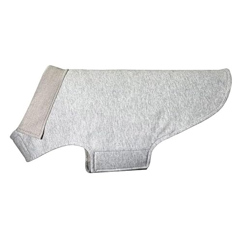 TRU47 Hundejacke aus Baumwolle, doppelt gestrickt, temperaturregulierend, Wellnessjacke für Hunde mit 99,99 % reinem Silberfaden (Größe M) von TRU47