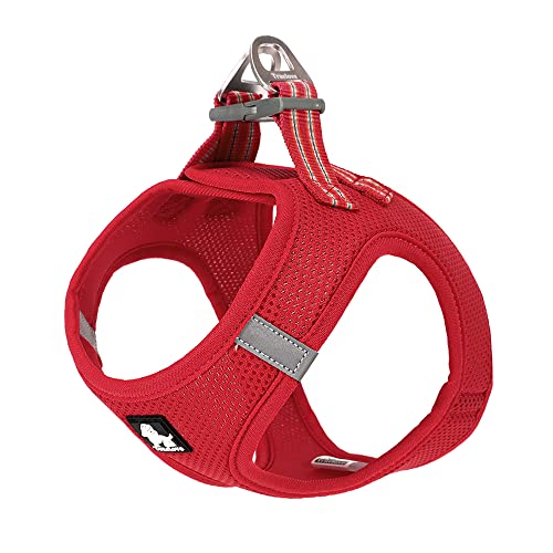 True Love Hundegeschirr, weiches Air-Mesh, verstellbar, reflektierend, Haustierweste für kleine und mittelgroße Rassen, Größe XS, Rot True Love Hundegeschirr, weiches Air-Mesh, verstellbar, reflektierend, Haustierweste für kleine und mittelgroße Rassen, Größe XS, Rot von Truelove