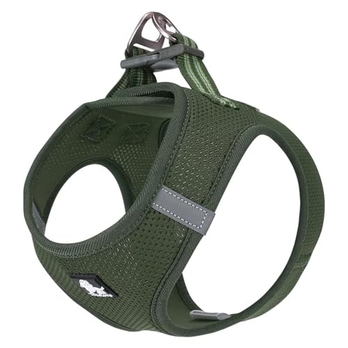 Truelove True Love Hundegeschirr, weiches Air-Mesh-Verstellbare, reflektierende Haustierweste für kleine und mittelgroße Rassen, groß, Moosgrün Truelove True Love Hundegeschirr, weiches Air-Mesh-Verstellbare, reflektierende Haustierweste für kleine und mittelgroße Rassen, groß, Moosgrün von Truelove