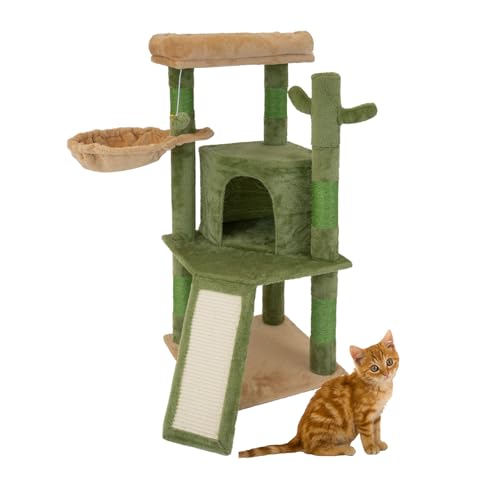 TRUTZHOLM Kratzbaum mit kuscheligem Bezug Katzenkratzbaum mit widerstandsfähigem Sisal zum Krallen wetzen Kletterbaum natürliches Design zum Kuscheln und Spielen (103 cm) TRUTZHOLM Kratzbaum mit kuscheligem Bezug Katzenkratzbaum mit widerstandsfähigem Sisal zum Krallen wetzen Kletterbaum natürliches Design zum Kuscheln und Spielen (103 cm) von TRUTZHOLM