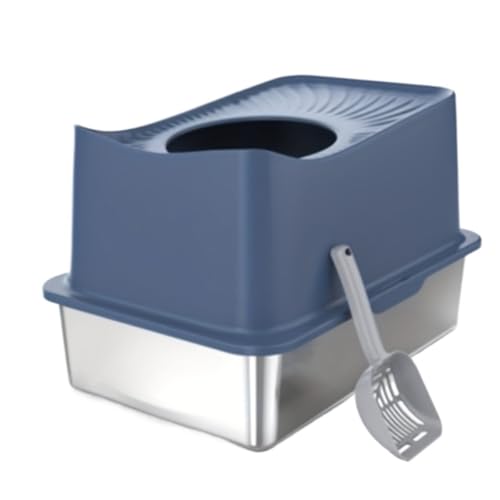 Abgedeckte Katzentoilette, Kunststoff-Katzentoilette, vollständig geschlossene Katzentoilette, Haustiertoilette mit Deckel for den Heimgebrauch, ideal for Kätzchen und erwachsene Katzen, einfach zu mo Abgedeckte Katzentoilette, Kunststoff-Katzentoilette, vollständig geschlossene Katzentoilette, Haustiertoilette mit Deckel for den Heimgebrauch, ideal for Kätzchen und erwachsene Katzen, einfach zu mo von TRgqify-KM