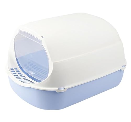 Abgedeckte Katzentoilette, Kunststoff-Katzentoilette, vollständig geschlossene Katzentoilette, Haustiertoilette mit Deckel for den Heimgebrauch, ideal for Kätzchen und erwachsene Katzen, einfach zu mo Abgedeckte Katzentoilette, Kunststoff-Katzentoilette, vollständig geschlossene Katzentoilette, Haustiertoilette mit Deckel for den Heimgebrauch, ideal for Kätzchen und erwachsene Katzen, einfach zu mo von TRgqify-KM