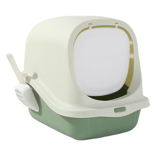 Abgedeckte Katzentoilette, Kunststoff-Katzentoilette, vollständig geschlossene Katzentoilette, Haustiertoilette mit Deckel for den Heimgebrauch, ideal for Kätzchen und erwachsene Katzen, einfach zu mo Abgedeckte Katzentoilette, Kunststoff-Katzentoilette, vollständig geschlossene Katzentoilette, Haustiertoilette mit Deckel for den Heimgebrauch, ideal for Kätzchen und erwachsene Katzen, einfach zu mo von TRgqify-KM